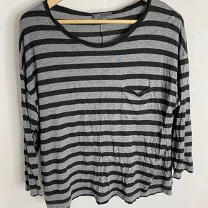 Striped 3/4 sleeve